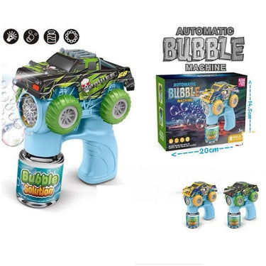 Electric 8 Holes Car Design Colorful Bubble Gun